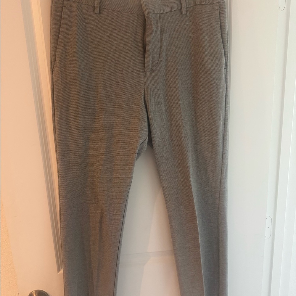 H&M Slim Fit Dress Pants Gray 34R | Suit Pants Business Casual